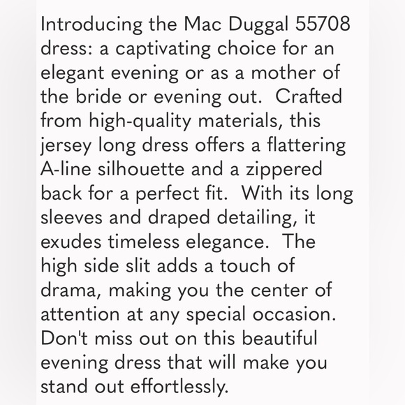 Mac Duggal Royal Blue Long Sleeve Fitted Dress 14 - Picture 6 of 7